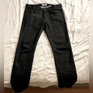 Naked and Famous Super Guy Skinny Jeans 33x32 Ash Black